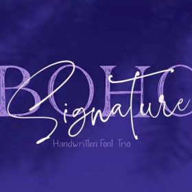 Chi sẻ bộ 2 Font Việt hóa Boho Signature