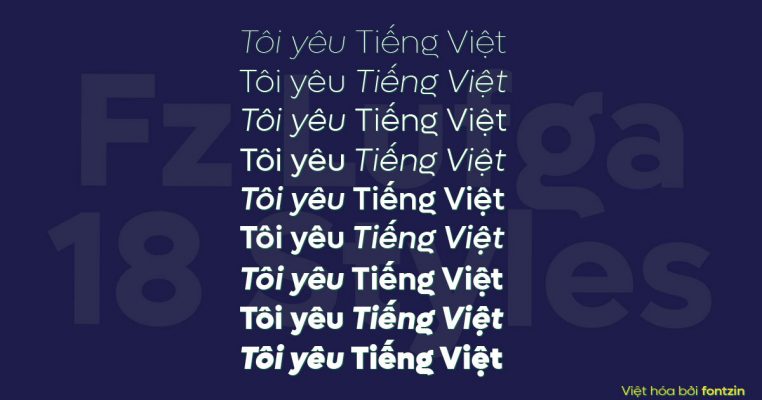Full Bộ 18 Font Việt Hóa Fz Lufga Update 2022