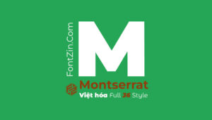 Demo Font Montserrat Việt hóa full 36 Style