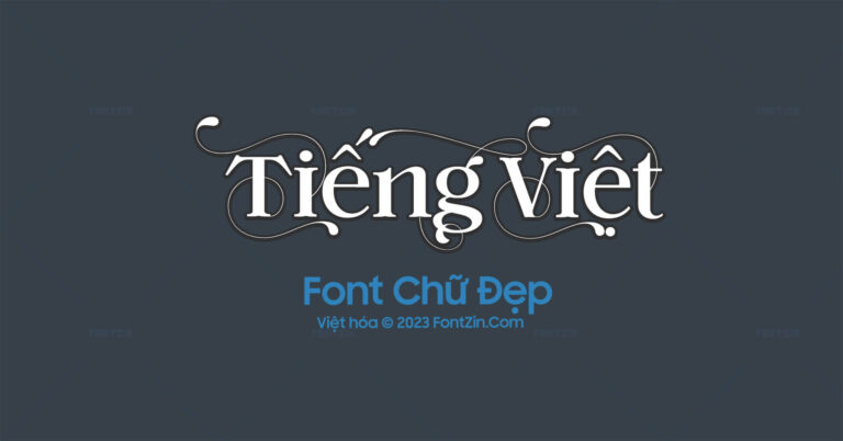 Font Chữ Voire Việt Hóa Thiết Kế Tinh Tế, Đẹp Mắt