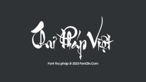 Demo Font thư pháp Hà Nội