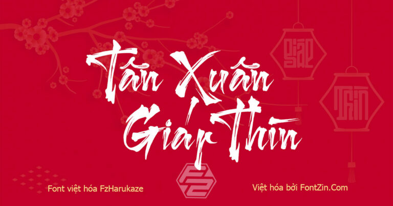 Font Chữ Tết Việt Hóa Fz Harukaze V2