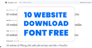 Demo 10 website tải font miễn phí cho người mới bắt đầu