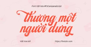 Demo Phông chữ miễn phí Campana Script 104 Glyphs đẹp