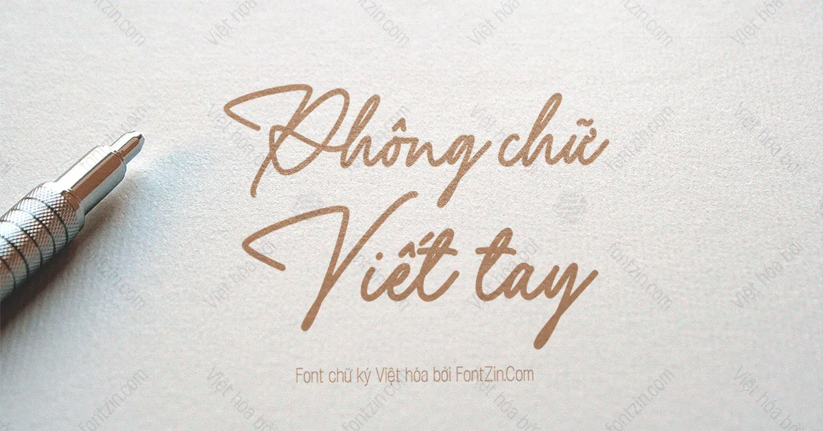 Font Viết tay việt hóa Yustine