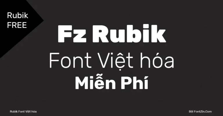 Rubik font việt hóa miễn phí
