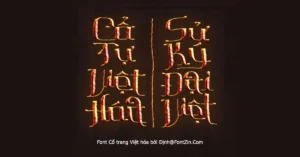 Demo Font cổ trang Việt hóa Chinese Prodigy