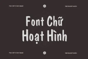 Demo Font hoạt hình Việt hóa Fz Dom Casual