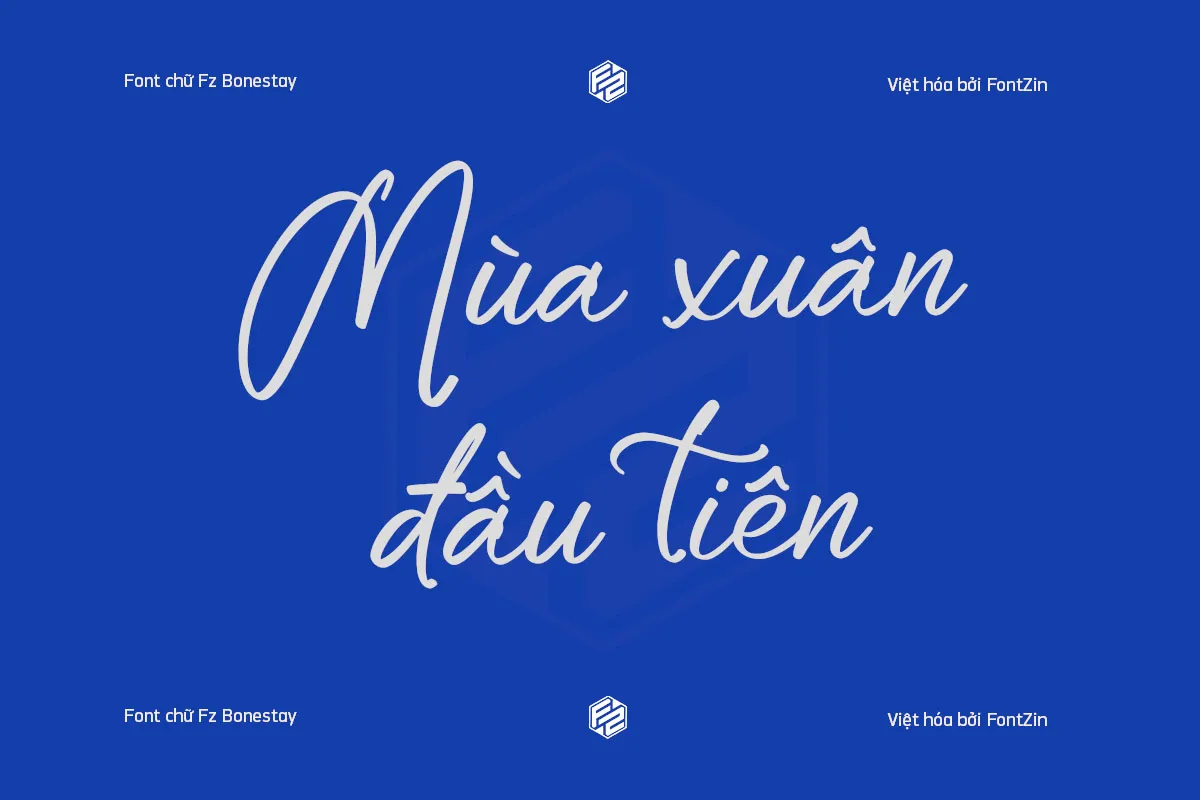 Demo font viết tay fz bonestay