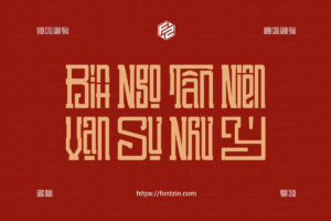 Demo Font điền thể V8 – Thiết kế theo yêu cầu